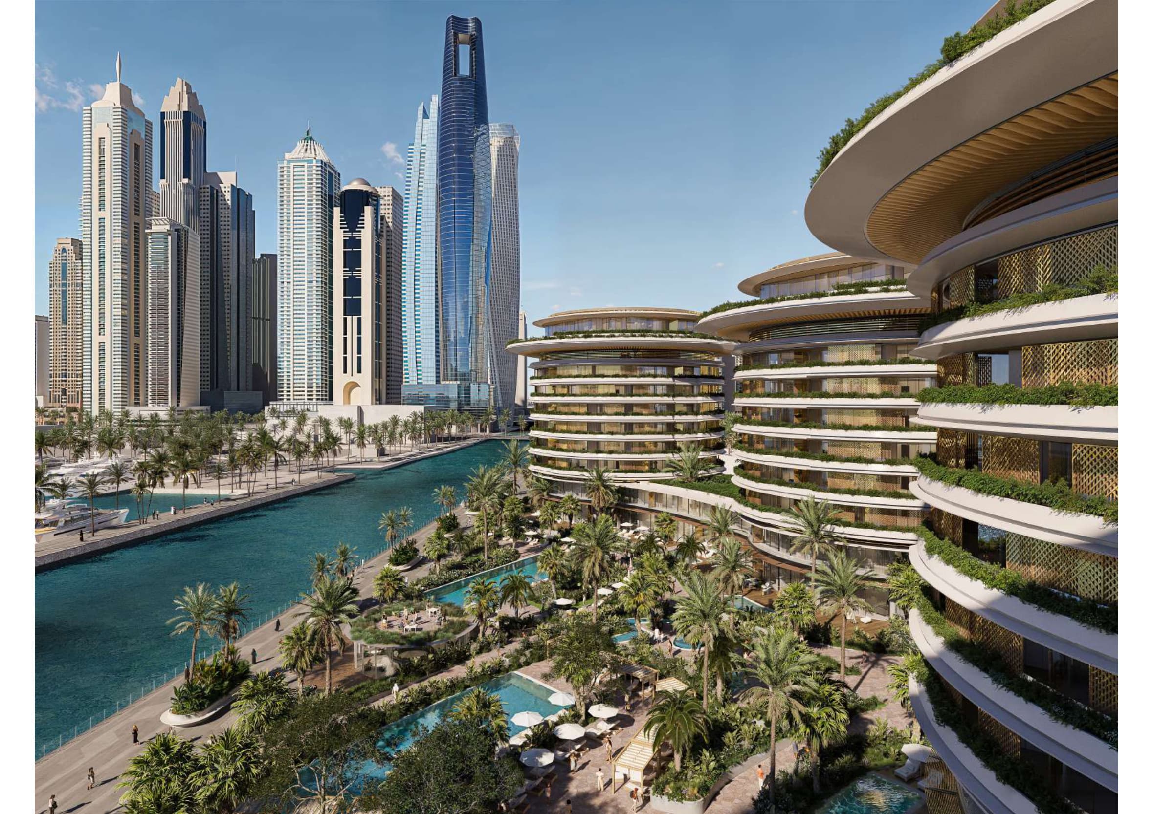 EDITION — the towers set against the Dubai Harbour skyline