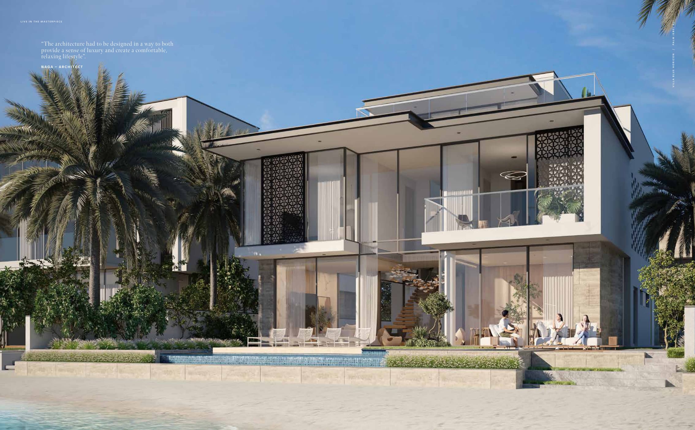 Villa Blue Horizon — Palm Jebel Ali exterior rendering