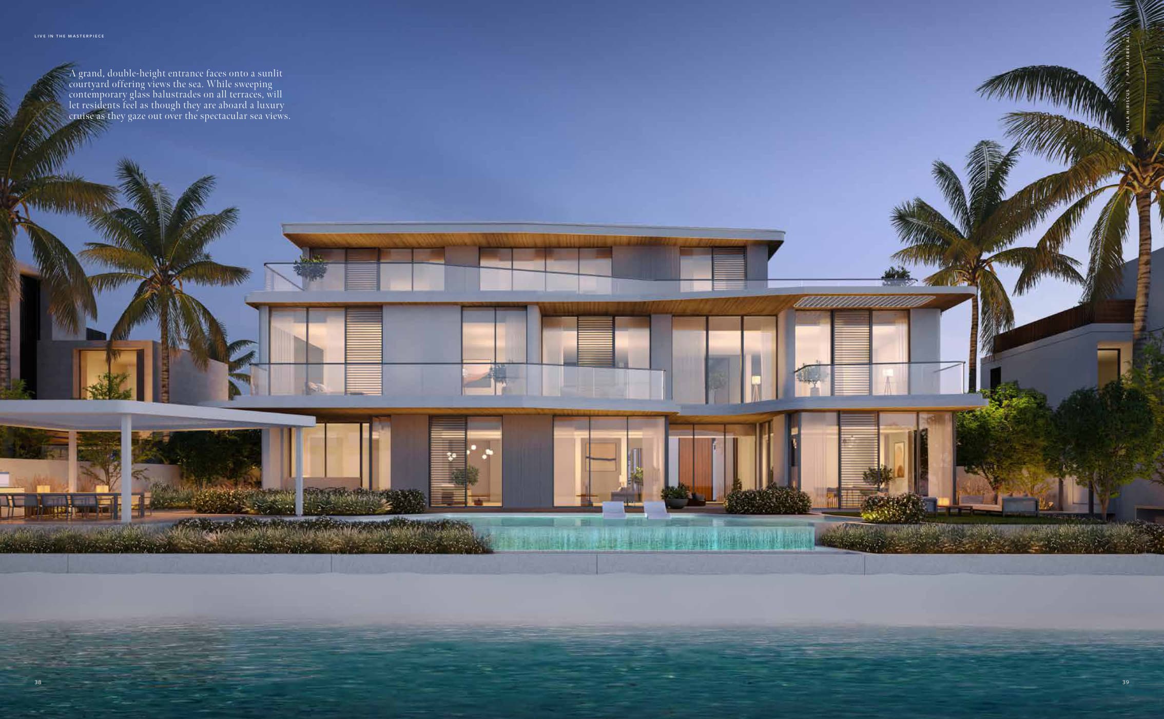 Villa Hibiscus — Palm Jebel Ali exterior rendering