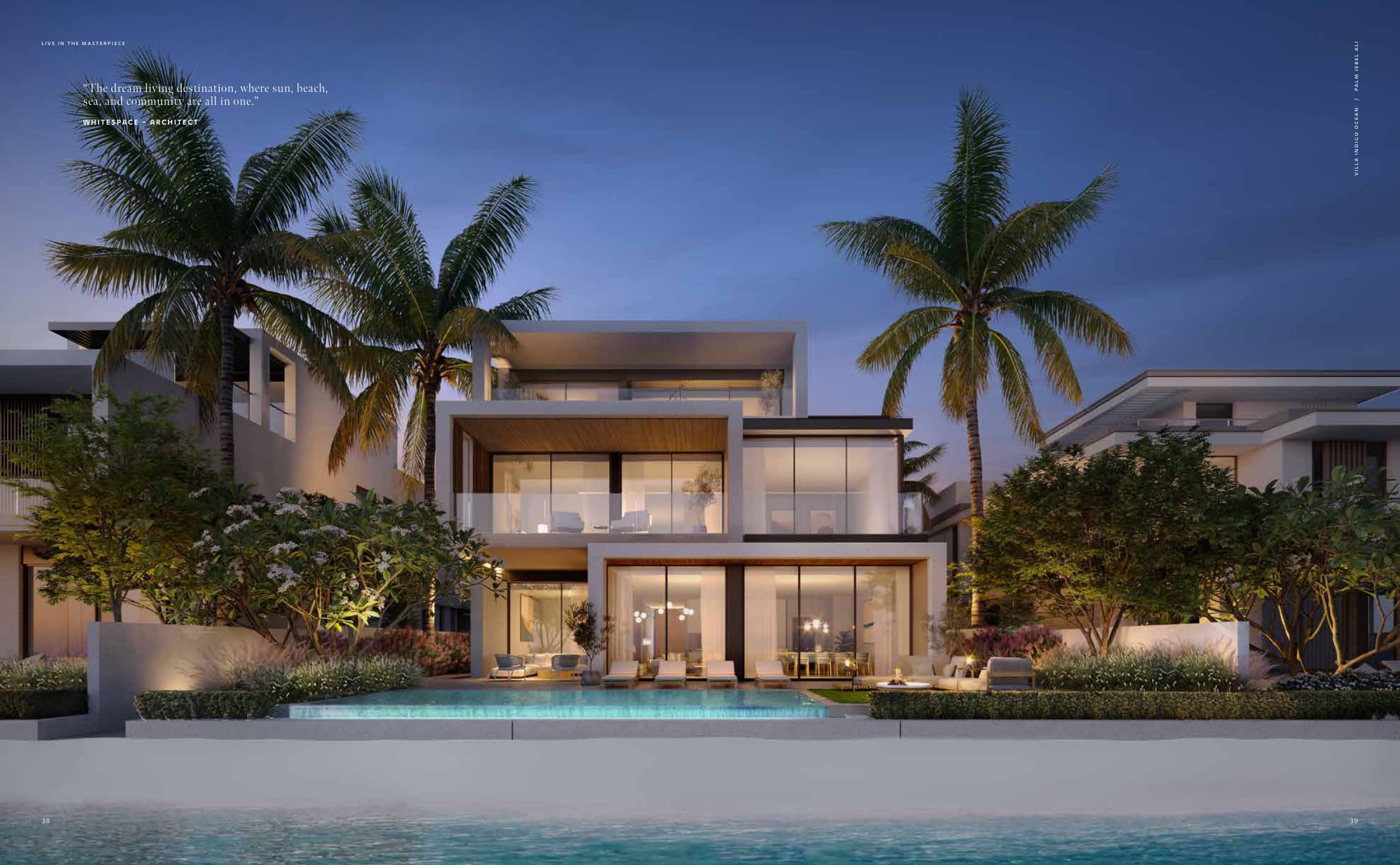 Villa Indigo Ocean — Palm Jebel Ali exterior rendering