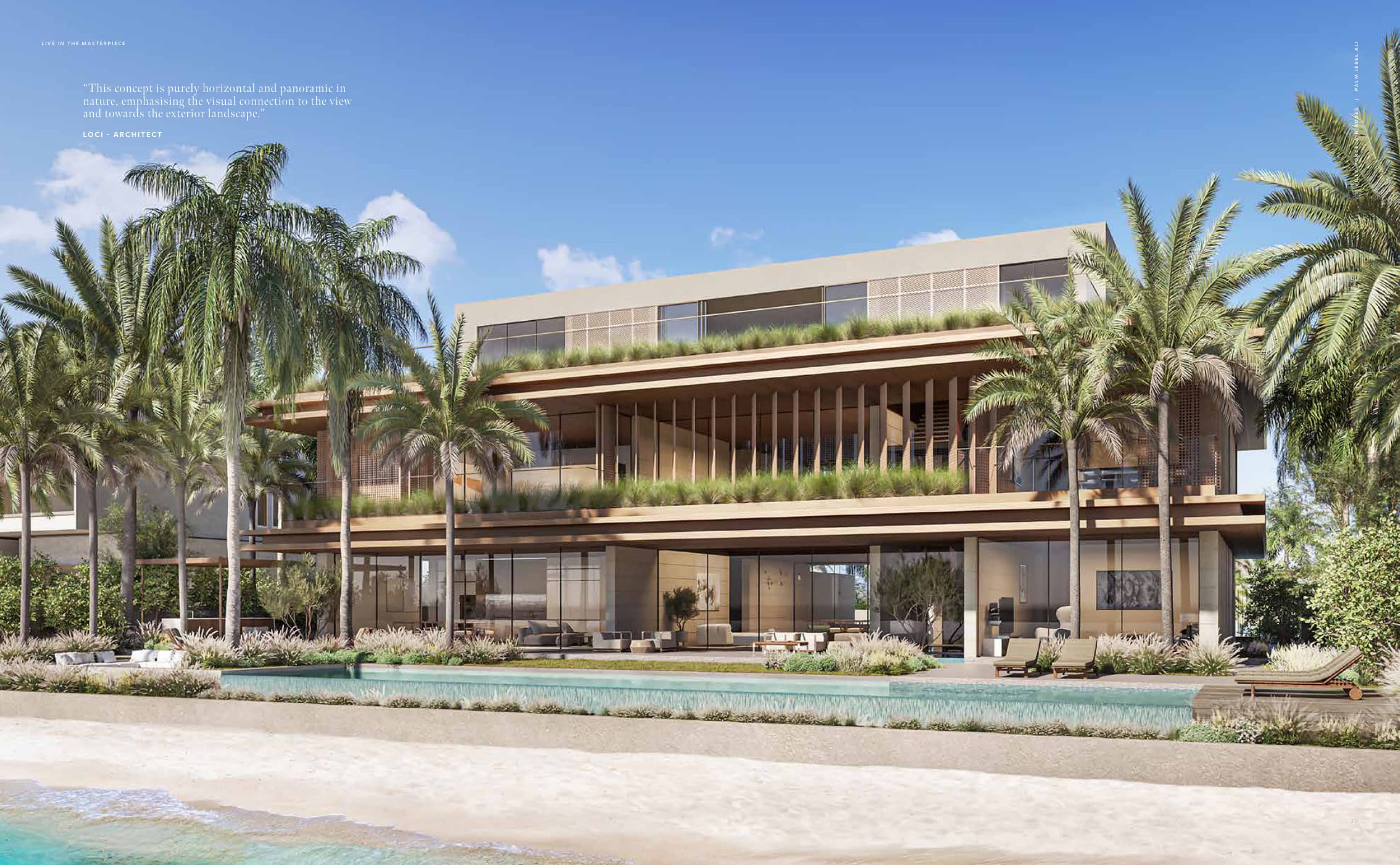 Villa Porcelain Roses — Palm Jebel Ali exterior rendering
