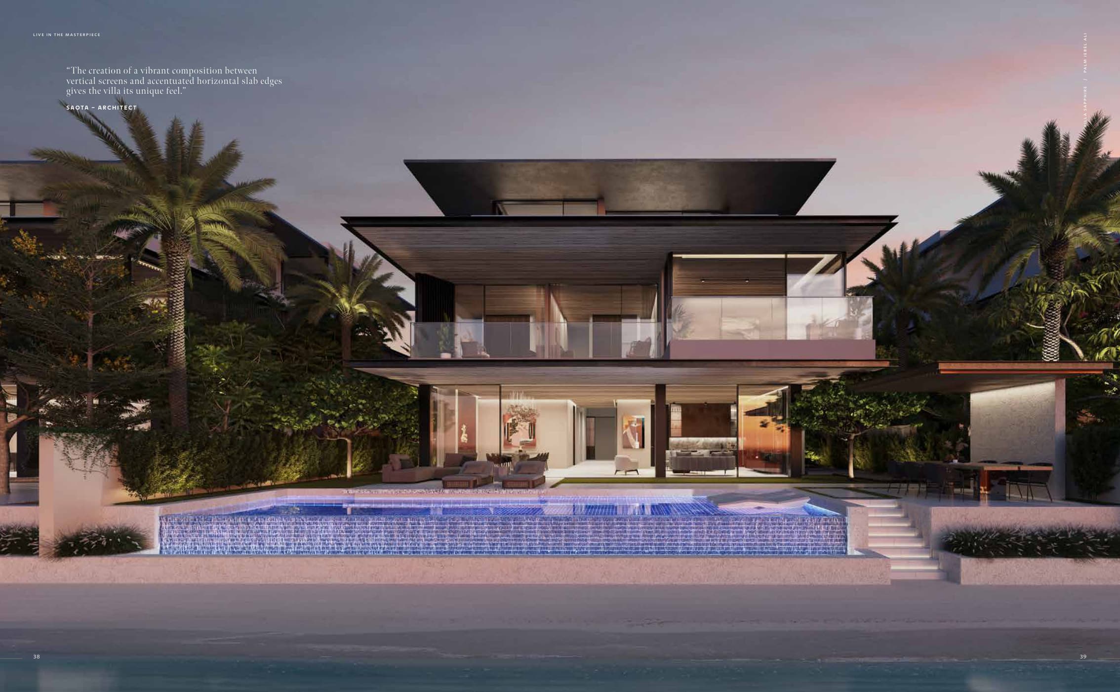 Villa Sapphire — Palm Jebel Ali exterior rendering