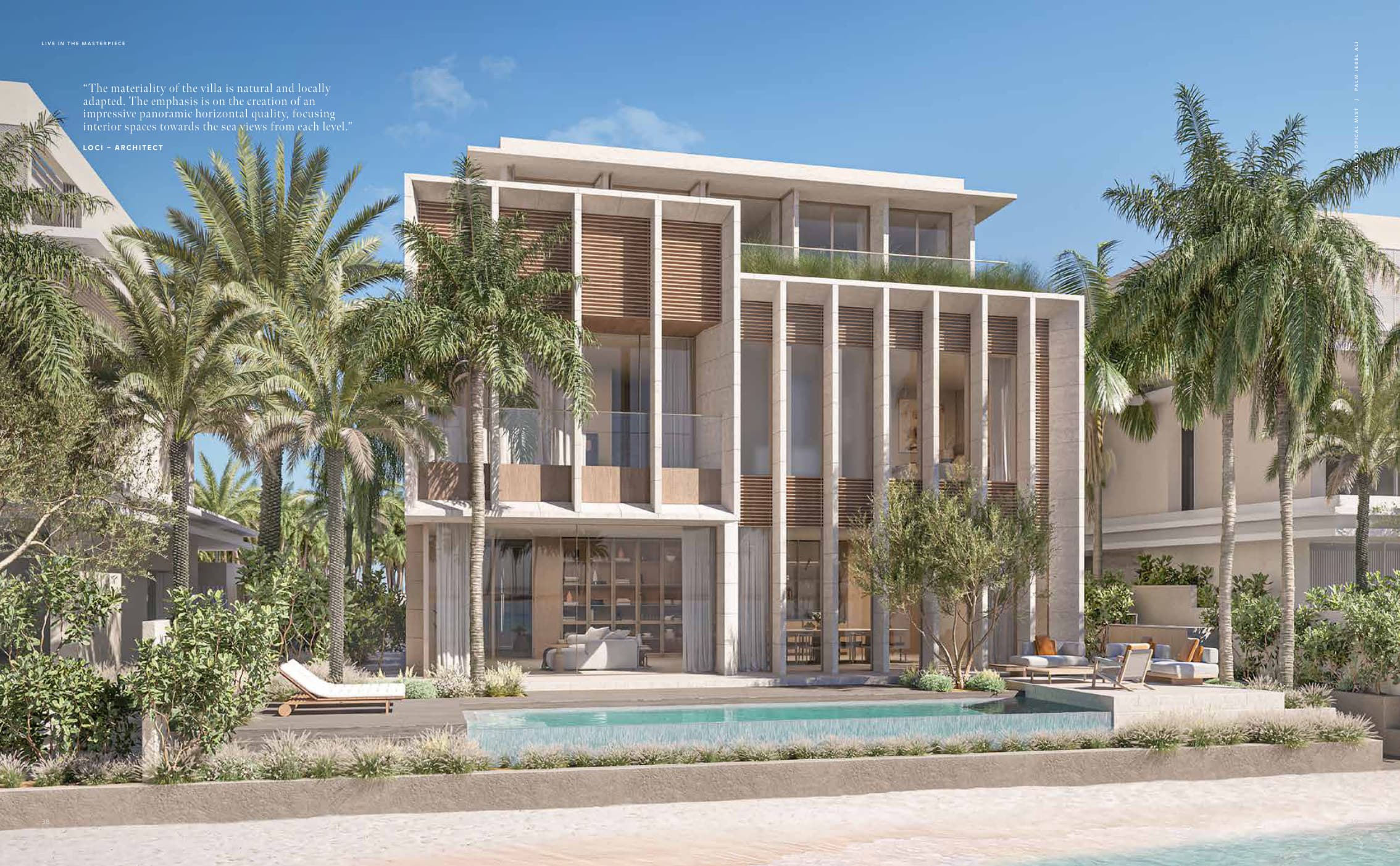 Villa Tropical Mist — Palm Jebel Ali exterior rendering